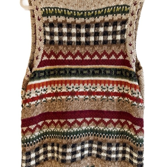Heirloom Collectibles Women’s Sweater Vest L Cottagecore Farm Animal - Picture 2 of 4